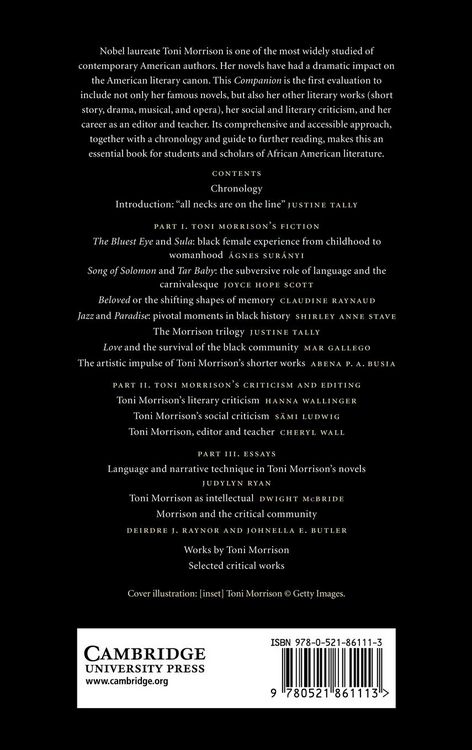 Produktbild: The Cambridge Companion to Toni Morrison