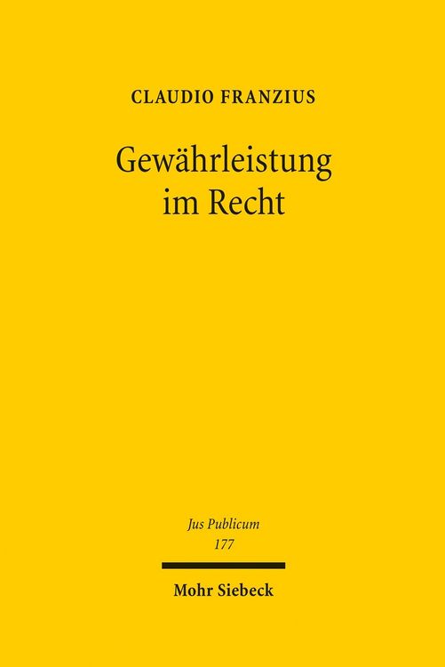 Produktbild: Gew&auml;hrleistung im Recht
