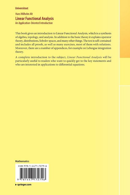 Produktbild: Linear Functional Analysis