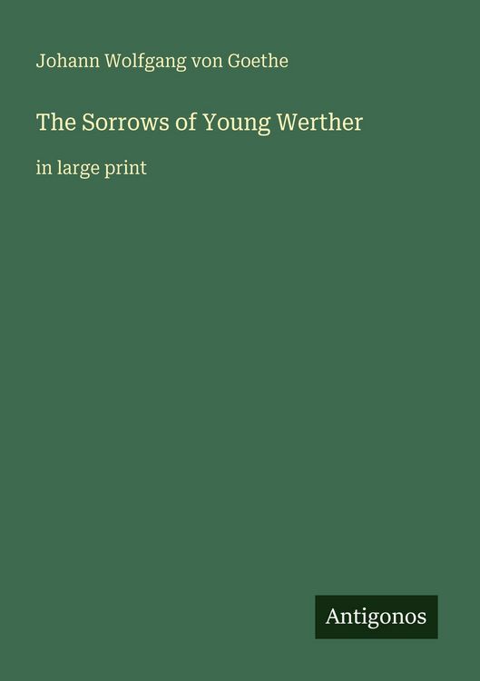 Produktbild: The Sorrows of Young Werther