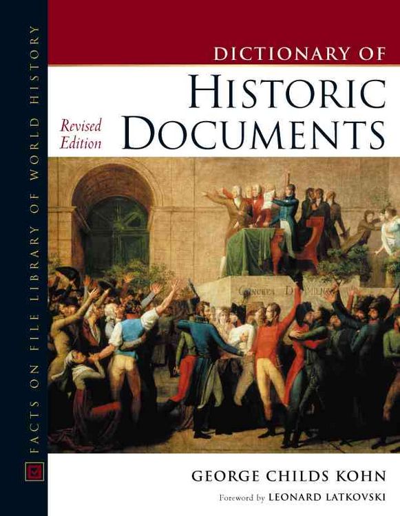 Produktbild: Kohn, G: Dictionary of Historic Documents