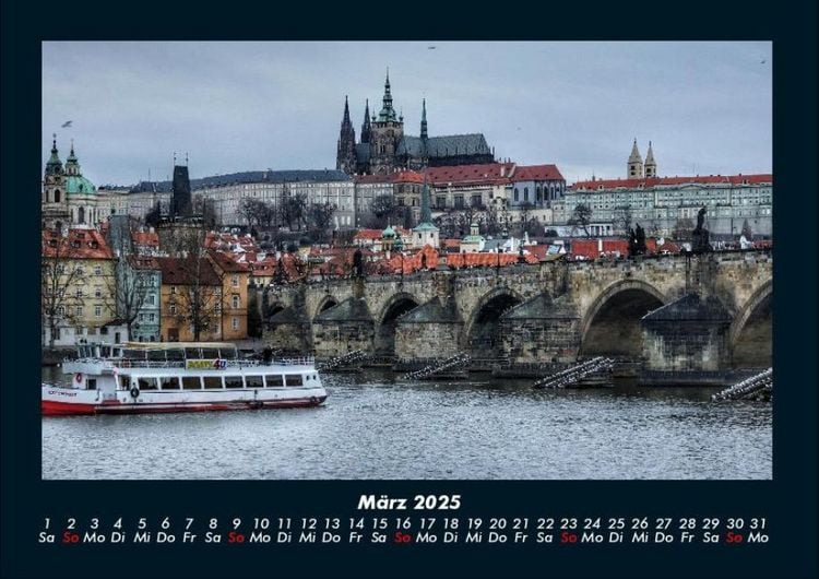 Produktbild: Prag 2025 Fotokalender DIN A4