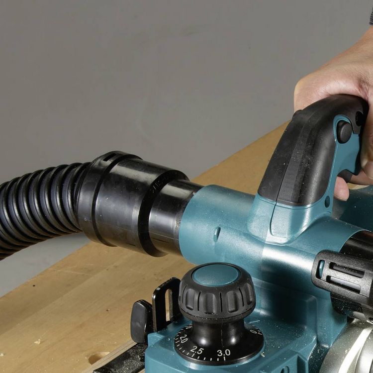 Produktbild: Makita Akku-Hobel ohne Akku Hobel-Breite: 82 mm 18 V Falztiefe (max.): 3 mm
