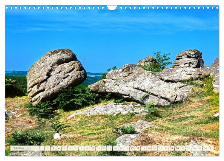 Produktbild: S&uuml;dengland - Mystische Steinkreise und Dartmoor (Wandkalender 2026 DIN A3 quer), CALVENDO Monatskalender