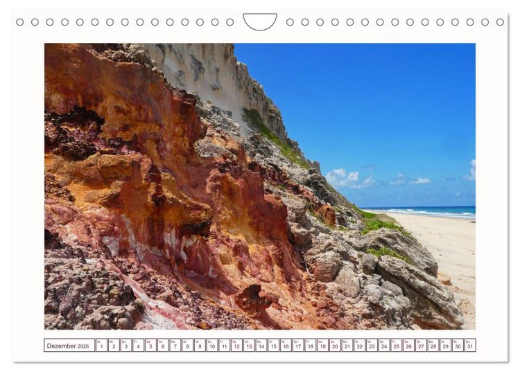 Produktbild: Natures-Designs - farbenfrohe Felsk&uuml;sten in Brasilien (Wandkalender 2026 DIN A4 quer), CALVENDO Monatskalender