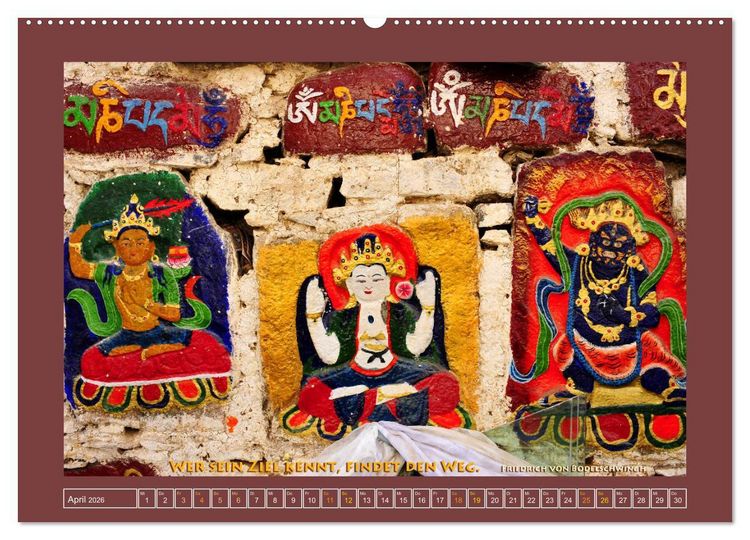 Produktbild: Tibet - Tibet - Tibet 2026 (Wandkalender 2026 DIN A2 quer), CALVENDO Monatskalender