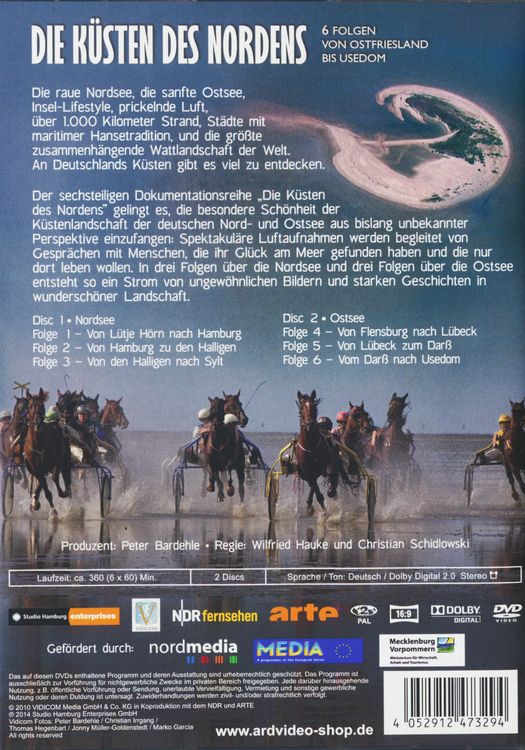 Produktbild: Die K&uuml;sten des Nordens - Von Ostfriesland bis Usedom [2 DVDs]