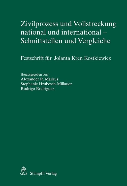 Produktbild: Zivilprozess und Vollstreckung national und international - Schnittstellen und Vergleiche