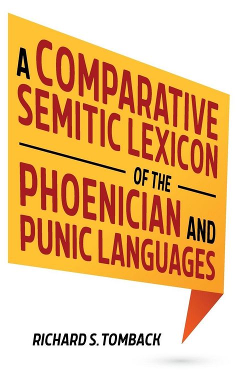 Produktbild: A Comparative Semitic Lexicon of the Phoenician and Punic Languages