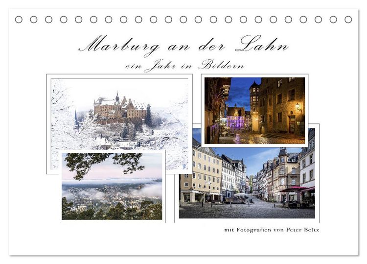 Produktbild: Marburg an der Lahn - ein Jahr in Bildern (Tischkalender 2026 DIN A5 quer), CALVENDO Monatskalender