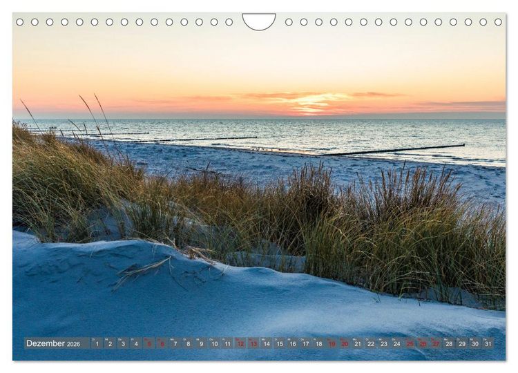 Produktbild: OSTSEEK&Uuml;STE Sehnsuchtsorte in Mecklenburg-Vorpommern (Wandkalender 2026 DIN A4 quer), CALVENDO Monatskalender
