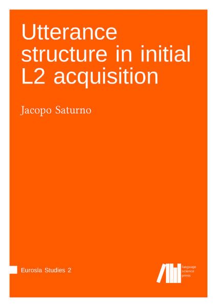 Produktbild: Utterance structure in initial L2 acquisition