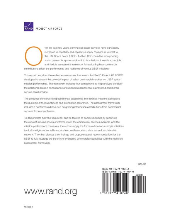 Produktbild: The Resilience Assessment Framework