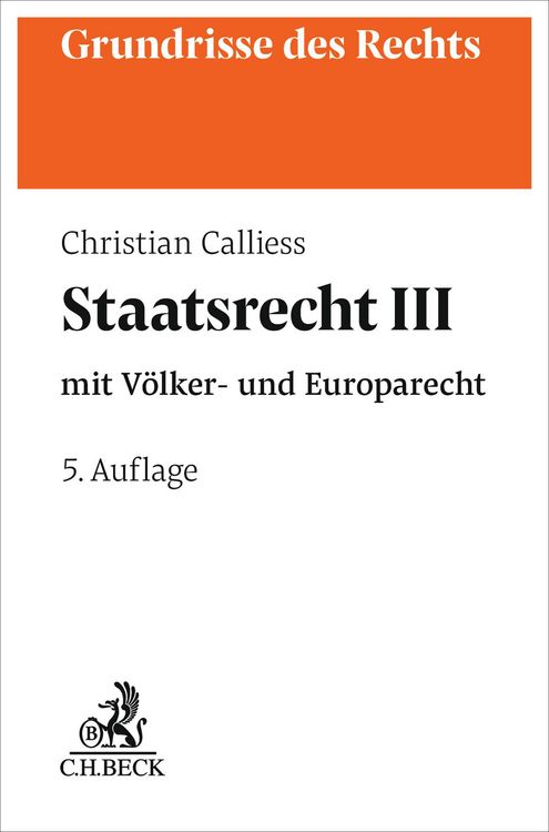 Produktbild: Staatsrecht III
