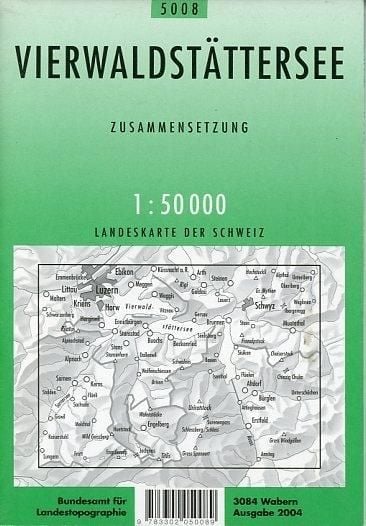 Produktbild: Swisstopo 1 : 50 000 Vierwaldst&auml;ttersee