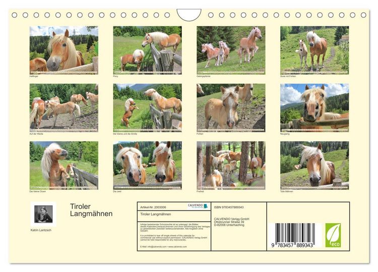 Produktbild: Tiroler Langm&auml;hnen (Wandkalender 2026 DIN A4 quer), CALVENDO Monatskalender