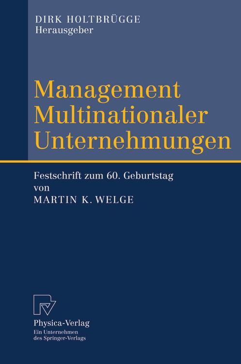 Produktbild: Management Multinationaler Unternehmungen