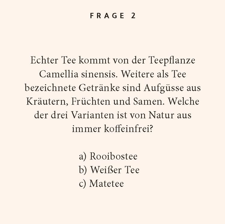 Produktbild: Tee-Quiz