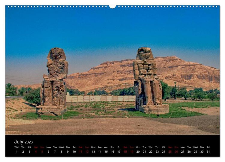 Produktbild: On the trail of the ancient Egypt (High Quality Premium Wall Calendar 2026 DIN A2 landscape),CALVENDO 12 Month Wall Calendar