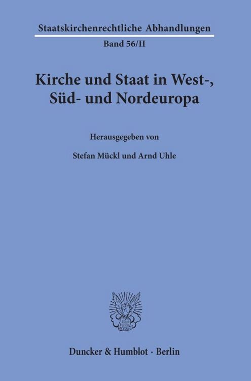 Produktbild: Kirche und Staat in West-, S&uuml;d- und Nordeuropa.