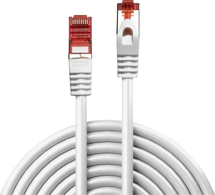 Produktbild: LINDY 47386 RJ45 Patchkabel CAT 6 S/FTP 5.00m Wei&szlig; 1St.