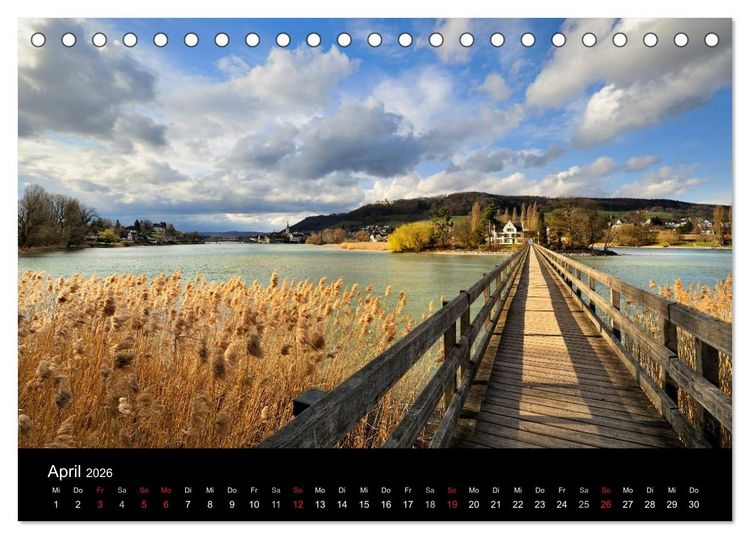 Produktbild: Bodensee - Uferlandschaften im sch&ouml;nsten Licht 2026 (Tischkalender 2026 DIN A5 quer), CALVENDO Monatskalender