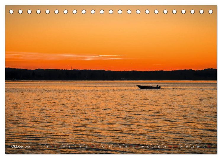Produktbild: F&uuml;nf-Seen-Land (Tischkalender 2026 DIN A5 quer), CALVENDO Monatskalender