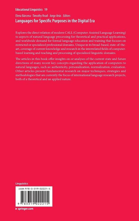 Produktbild: Languages for Specific Purposes in the Digital Era