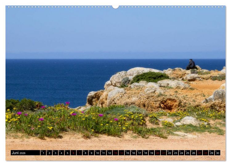 Produktbild: Portugal Buntes Hinterland und farbige K&uuml;sten (hochwertiger Premium Wandkalender 2026 DIN A2 quer), Kunstdruck in Hochglanz