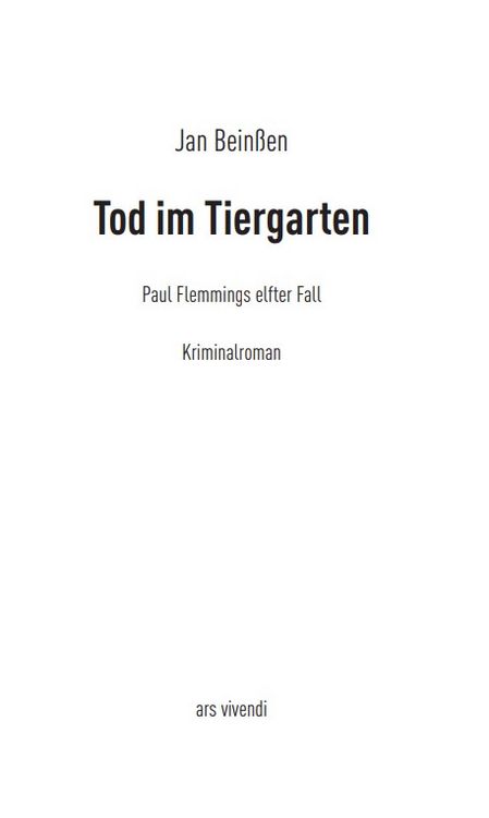 Produktbild: Tod im Tiergarten