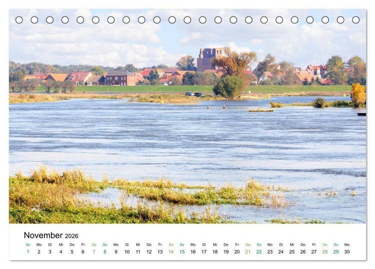 Produktbild: Entlang der sch&ouml;nen Elbe - Jerichow, Tangerm&uuml;nde und Havelberg (Tischkalender 2026 DIN A5 quer), CALVENDO Monatskalender