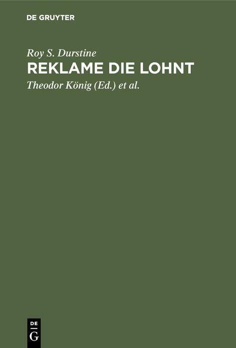 Produktbild: Reklame die lohnt