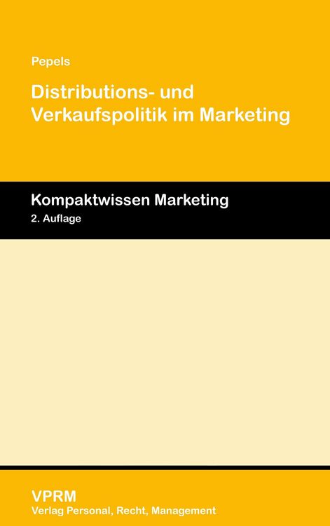 Produktbild: Distributions- und Verkaufspolitik im Marketing
