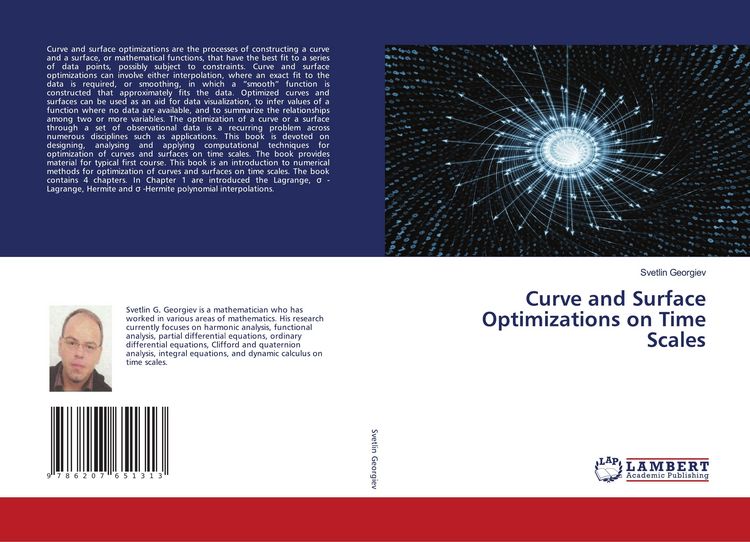 Produktbild: Curve and Surface Optimizations on Time Scales