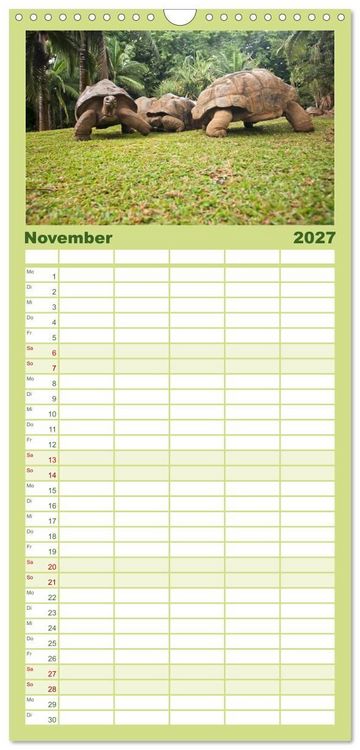 Produktbild: Familienplaner 2027 - Mauritius mit 5 Spalten (Wandkalender, 21 x 45 cm) CALVENDO