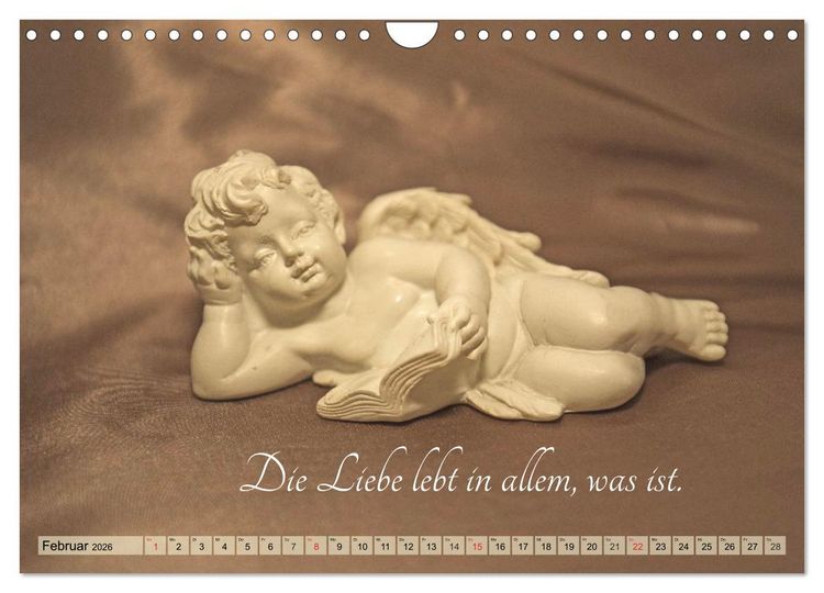 Produktbild: Engel - Die Worte der Liebe (Wandkalender 2026 DIN A4 quer), CALVENDO Monatskalender