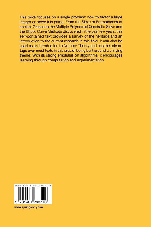 Produktbild: Factorization and Primality Testing