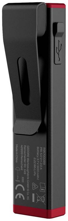 Produktbild: Gedore R95700089 LED Handlampe akkubetrieben 300lm