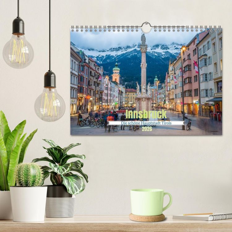 Produktbild: Innsbruck - Die sch&ouml;ne Hauptstadt Tirols (Wandkalender 2026 DIN A4 quer), CALVENDO Monatskalender
