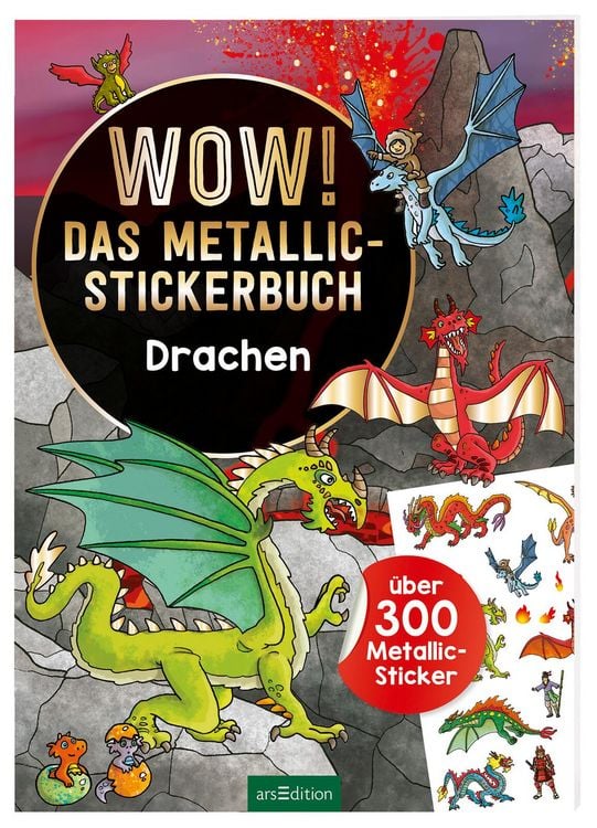 Produktbild: WOW! Das Metallic-Stickerbuch &ndash; Drachen