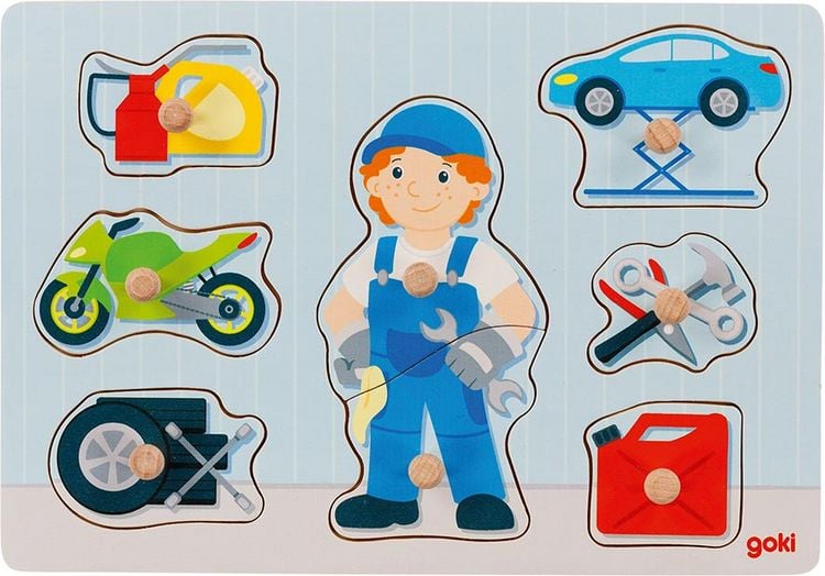 Produktbild: Steckpuzzle Automechaniker