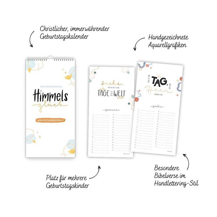 Produktbild: Himmelsgl&uuml;ck Geburtstagskalender