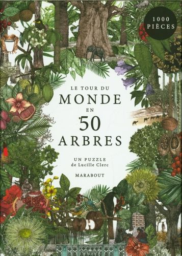 Produktbild: Le tour du monde en 50 arbres : un puzzle de 1000 pi&egrave;ces