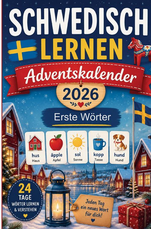 Produktbild: Schwedisch lernen Adventskalender 2026 - Erste W&ouml;rter