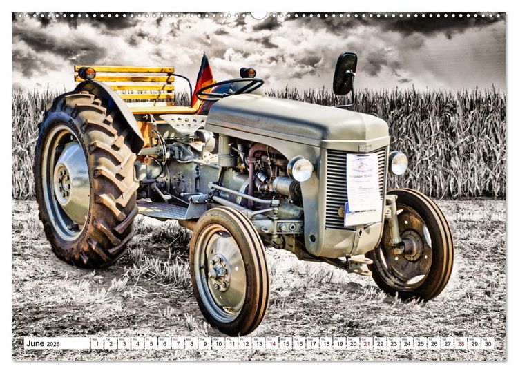 Produktbild: Tractors from past times (Wall Calendar 2026 DIN A2 landscape), CALVENDO 12 Month Wall Calendar