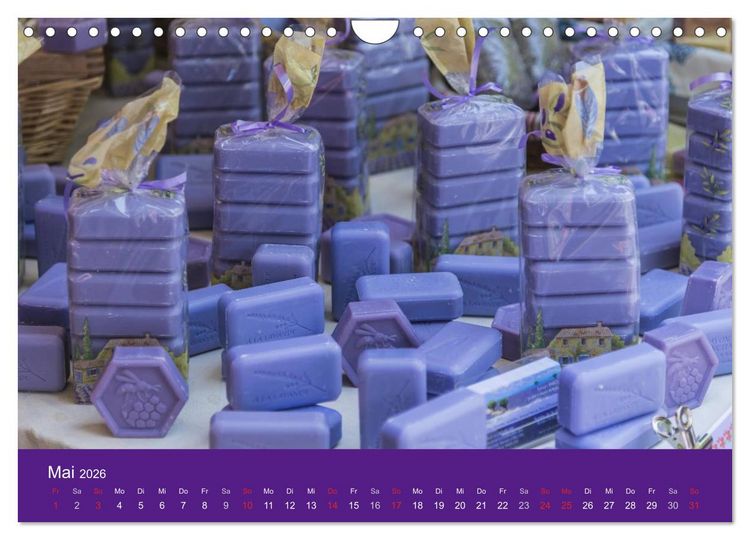 Produktbild: March&eacute; Provencal - M&auml;rkte der Provence (Wandkalender 2026 DIN A4 quer), CALVENDO Monatskalender