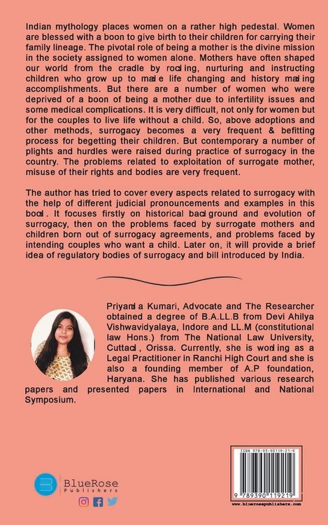 Produktbild: Surrogacy laws - A critical analysis.