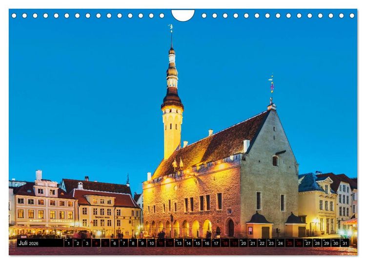 Produktbild: Entdeckungen im Baltikum (Wandkalender 2026 DIN A4 quer), CALVENDO Monatskalender