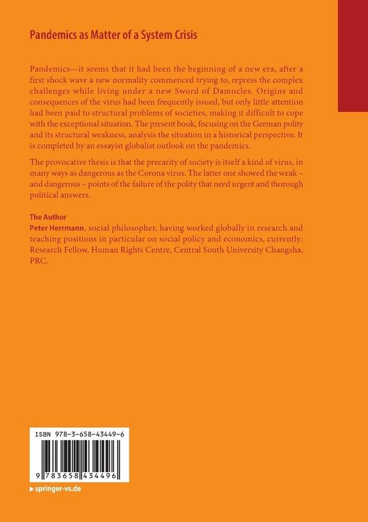 Produktbild: Pandemics as Matter of a System Crisis