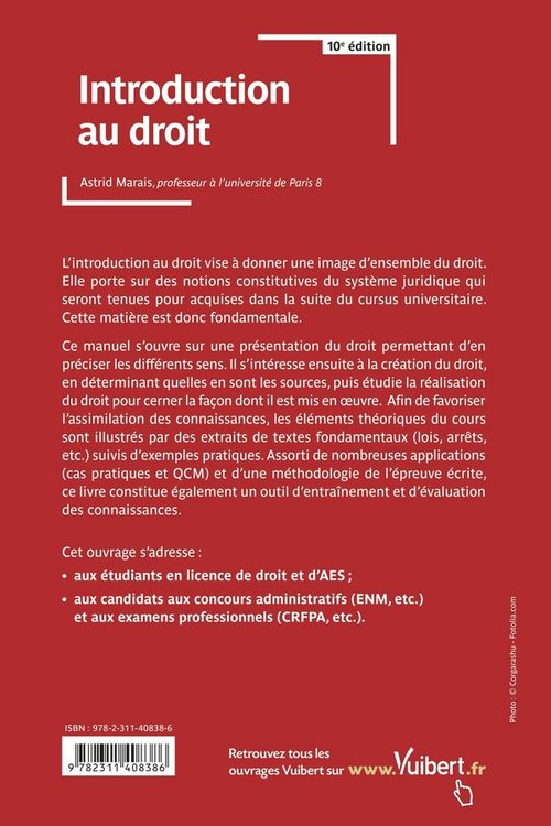 Produktbild: Introduction au droit 2021 2022